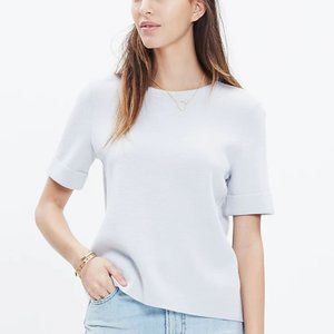 Madewell Short-Sleeve Sweater EUC Gray L